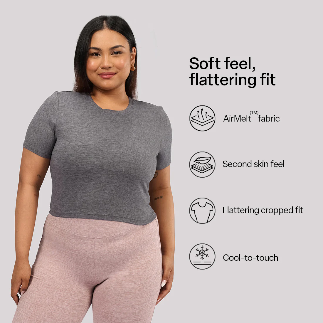 AirMelt™ Crop Tee - Image 15