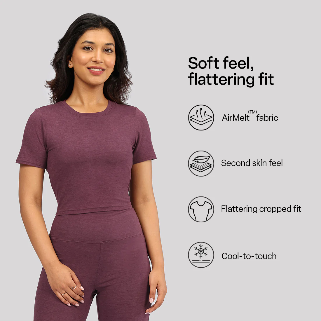 AirMelt™ Crop Tee - Image 43