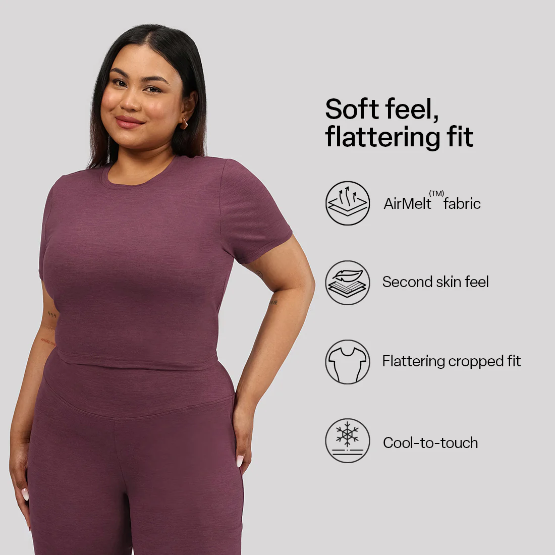 AirMelt™ Crop Tee - Image 53