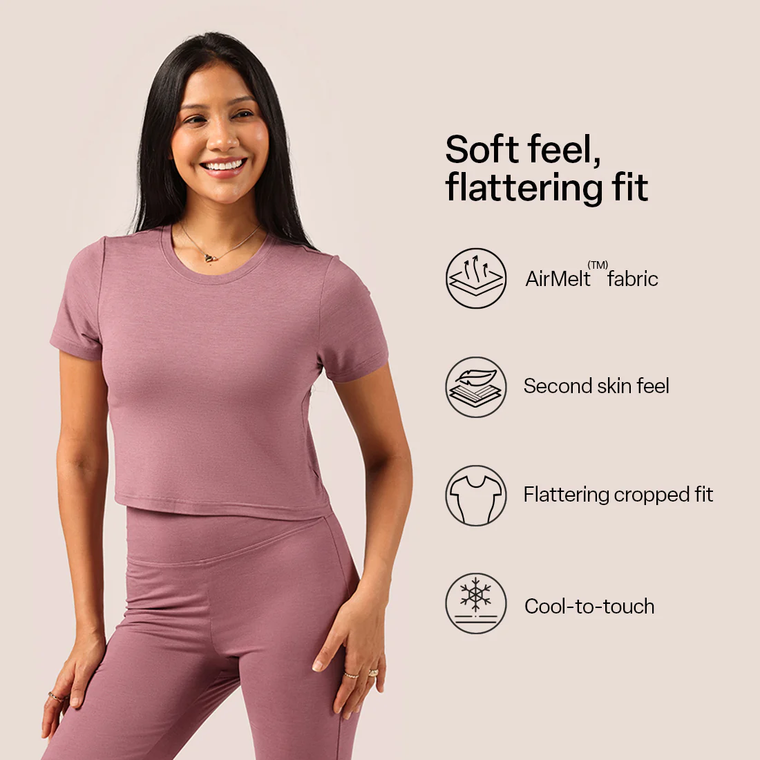 AirMelt™ Crop Tee - Image 69