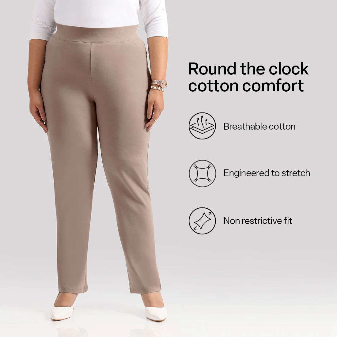 AM:PM Cotton Straight Pants - Image 178