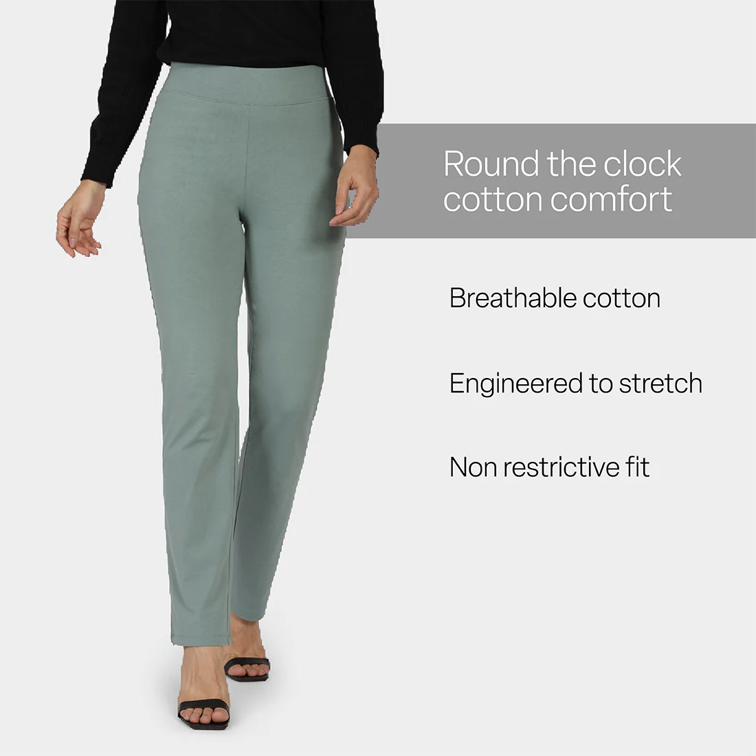 AM:PM Cotton Straight Pants - Image 58