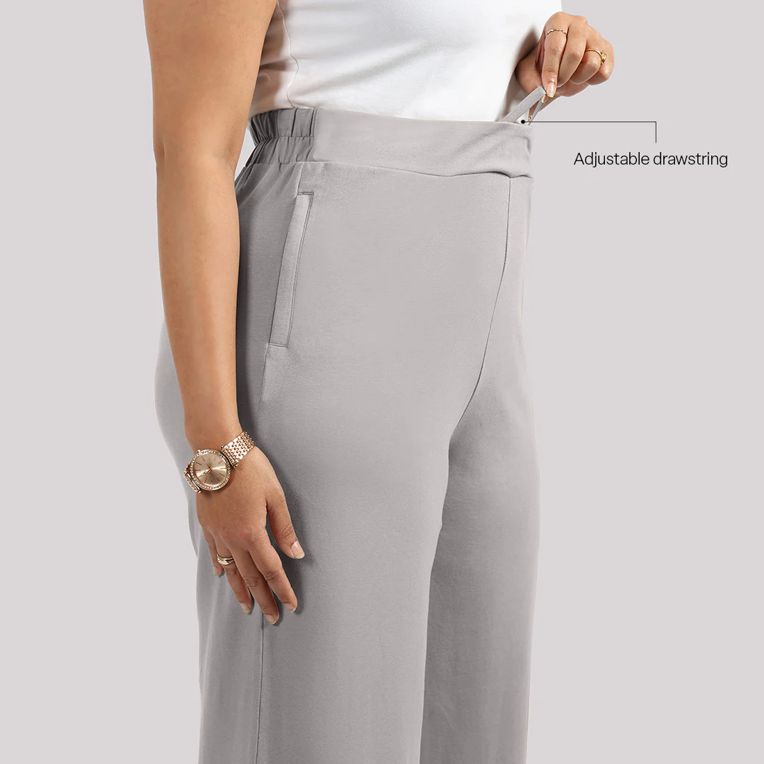 AM:PM Cotton Wide Legged Pants - Image 192