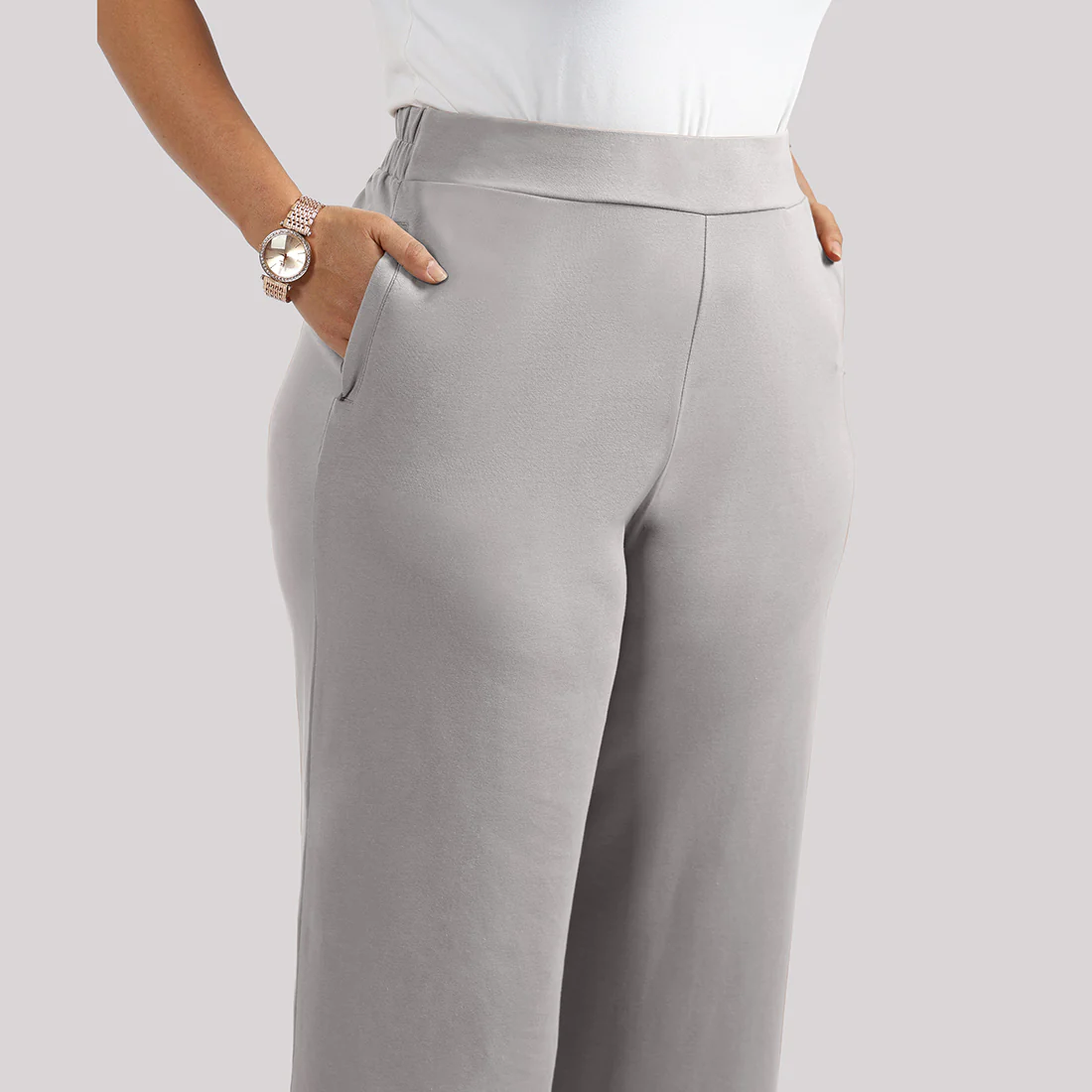 AM:PM Cotton Wide Legged Pants - Image 196