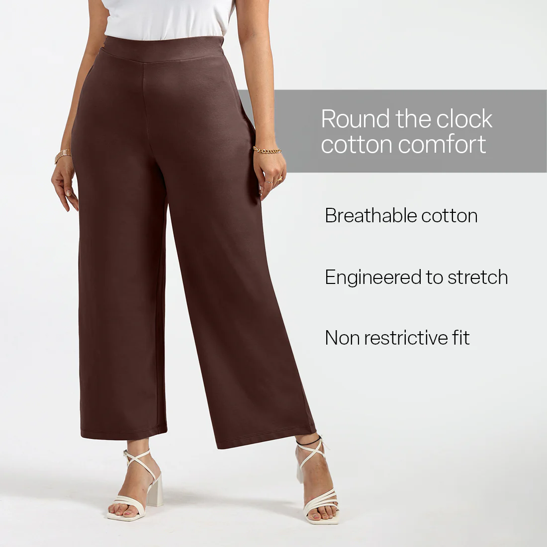 AM:PM Cotton Wide Legged Pants - Image 207