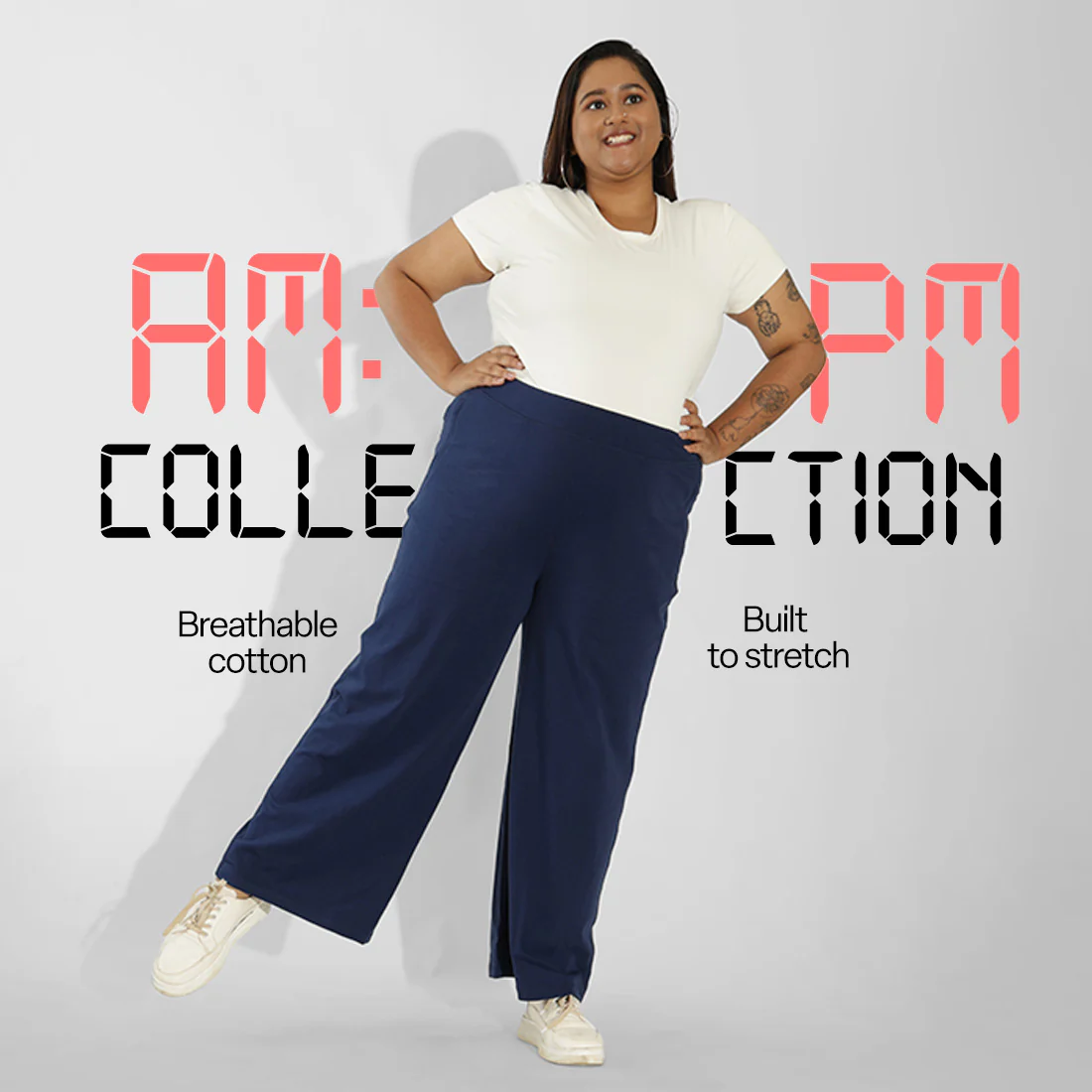AM:PM Cotton Wide Legged Pants - Image 46
