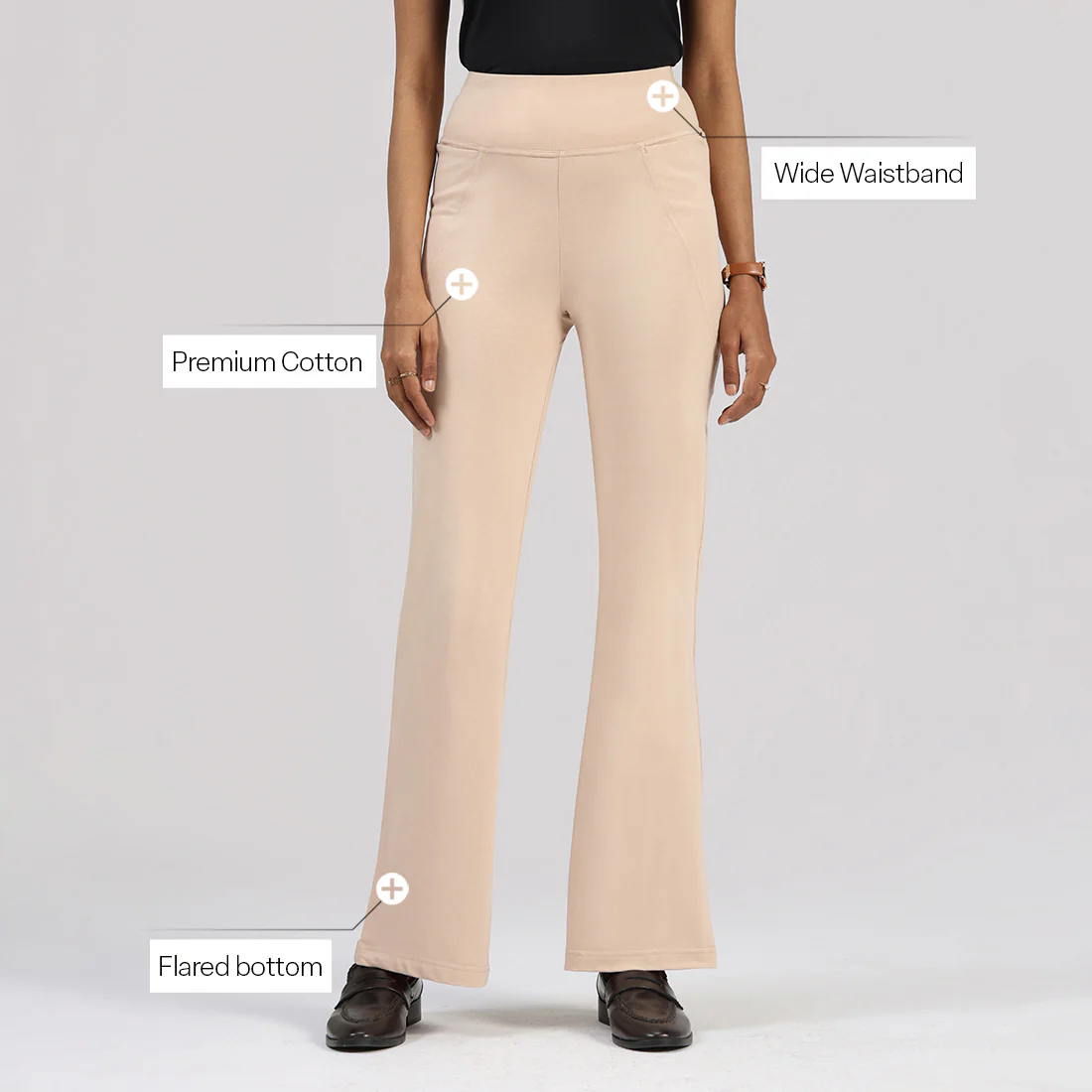 AM:PM Cotton Flare Pants - Image 126
