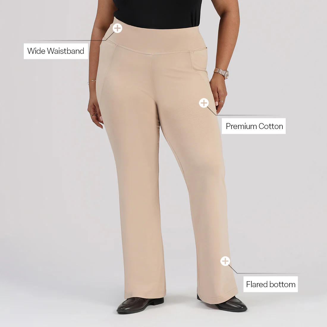 AM:PM Cotton Flare Pants - Image 134
