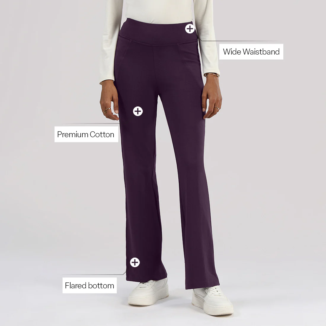AM:PM Cotton Flare Pants - Image 137