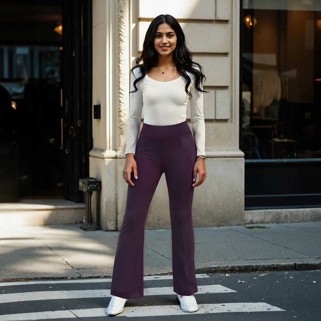 AM:PM Cotton Flare Pants - Image 154