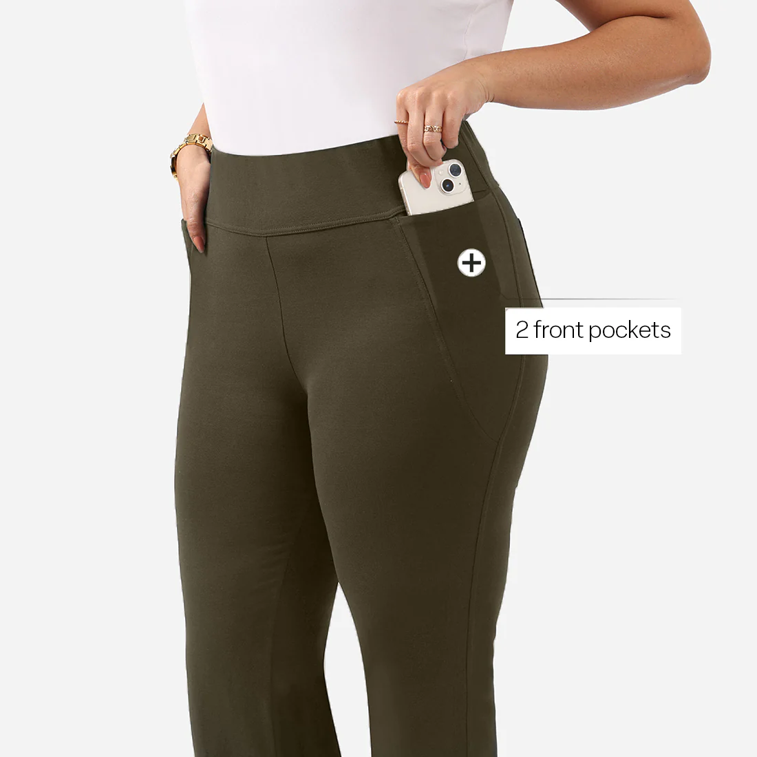 AM:PM Cotton Flare Pants - Image 175