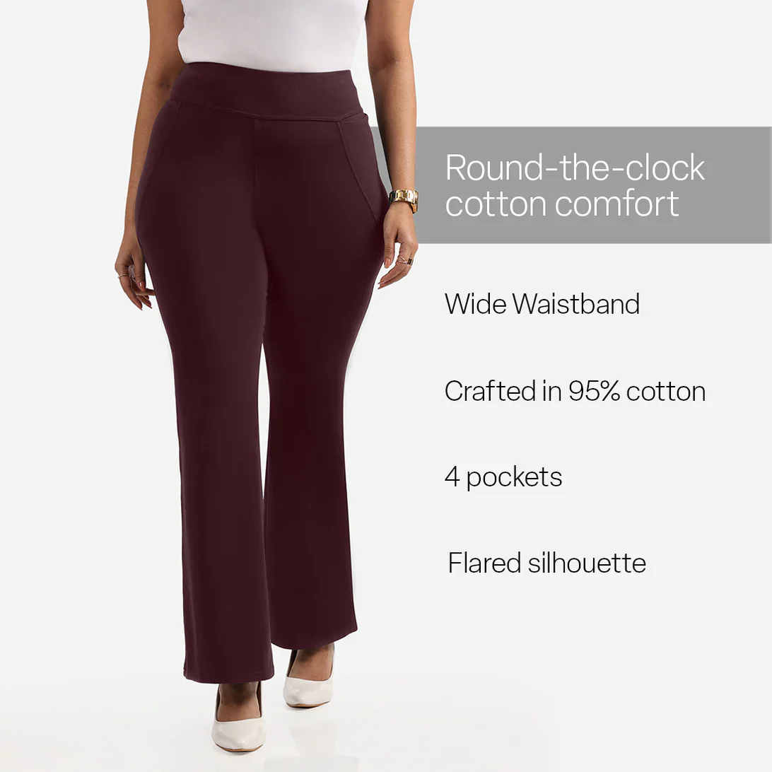 AM:PM Cotton Flare Pants - Image 188