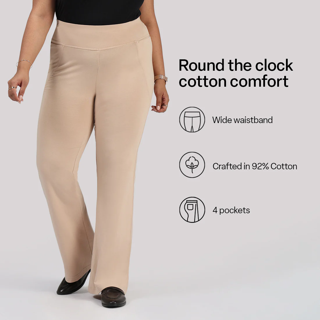 AM:PM Cotton Flare Pants Tall - Image 158