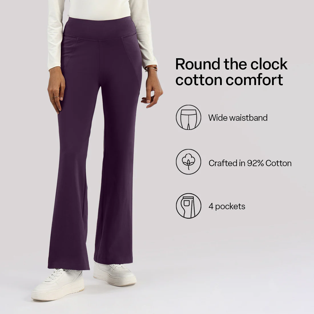 AM:PM Cotton Flare Pants Tall - Image 160
