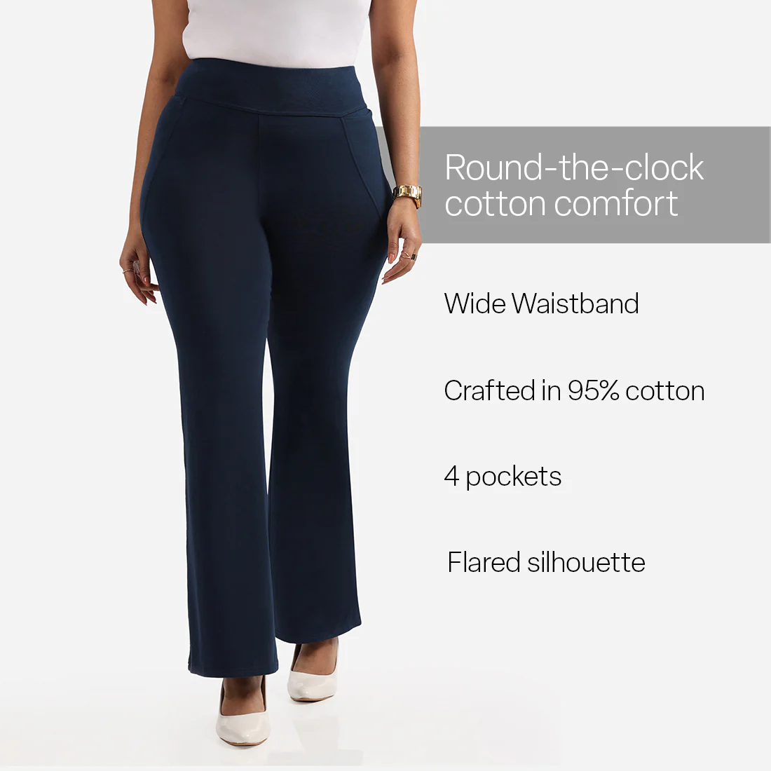 AM:PM Cotton Flare Pants - Image 23