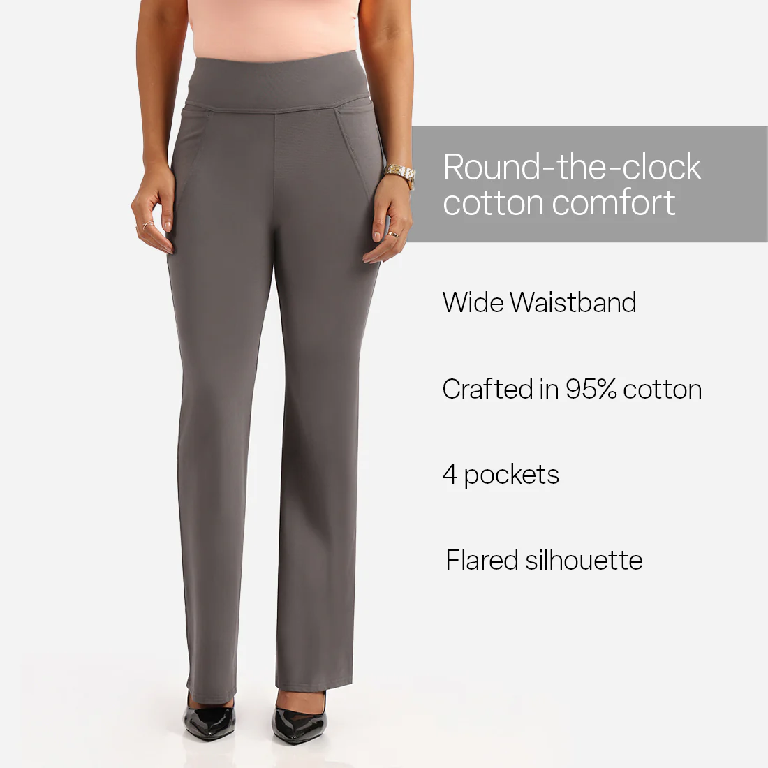 AM:PM Cotton Flare Pants - Image 36