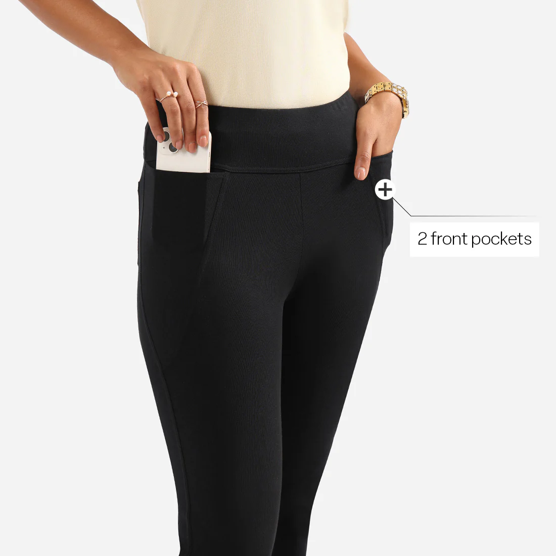 AM:PM Cotton Flare Pants - Image 4
