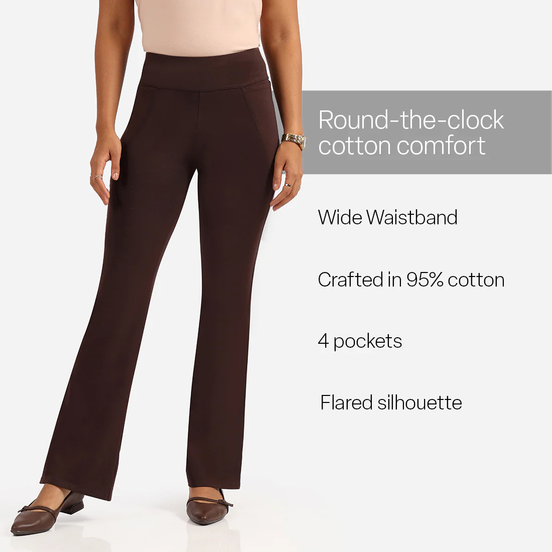 AM:PM Cotton Flare Pants - Image 47