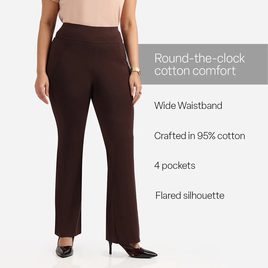 AM:PM Cotton Flare Pants - Image 58