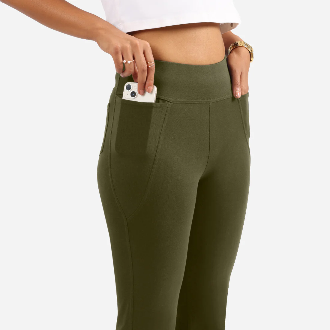 AM:PM Cotton Flare Pants Tall - Image 98