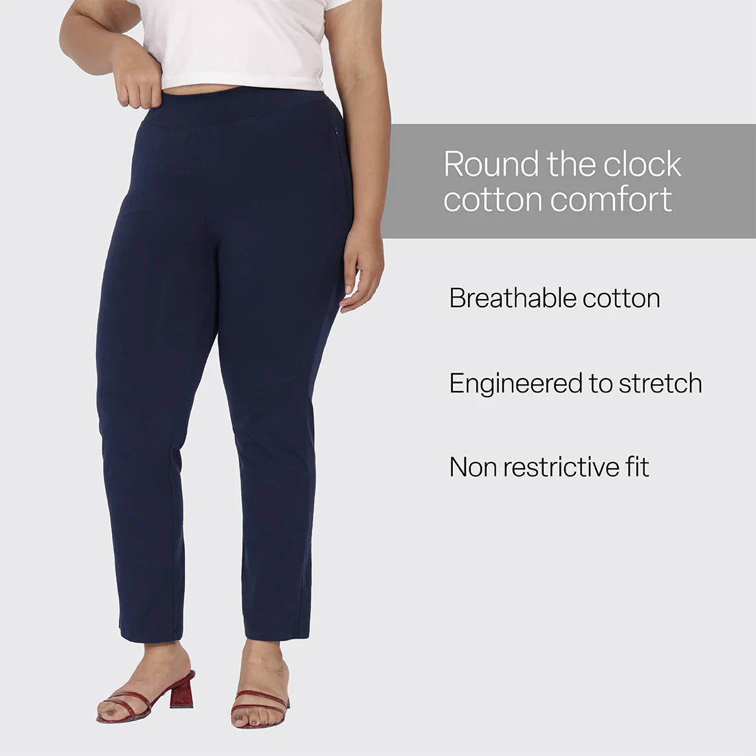 AM:PM Cotton Straight Pants - Image 106