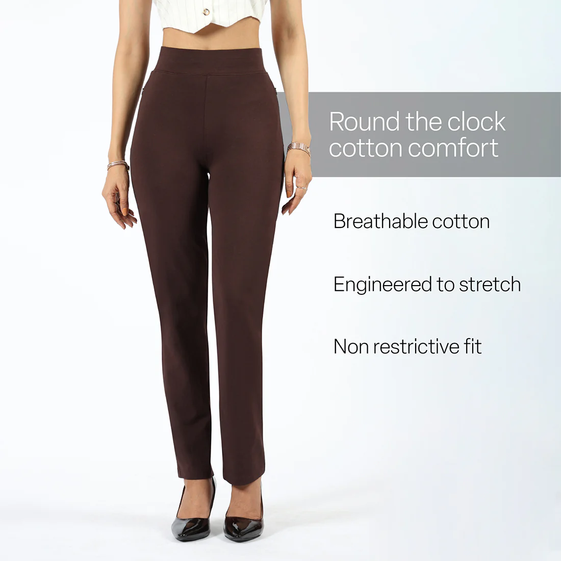 AM:PM Cotton Straight Pants - Image 114