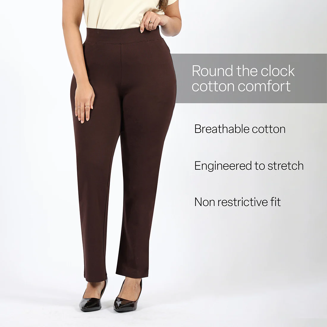 AM:PM Cotton Straight Pants - Image 123