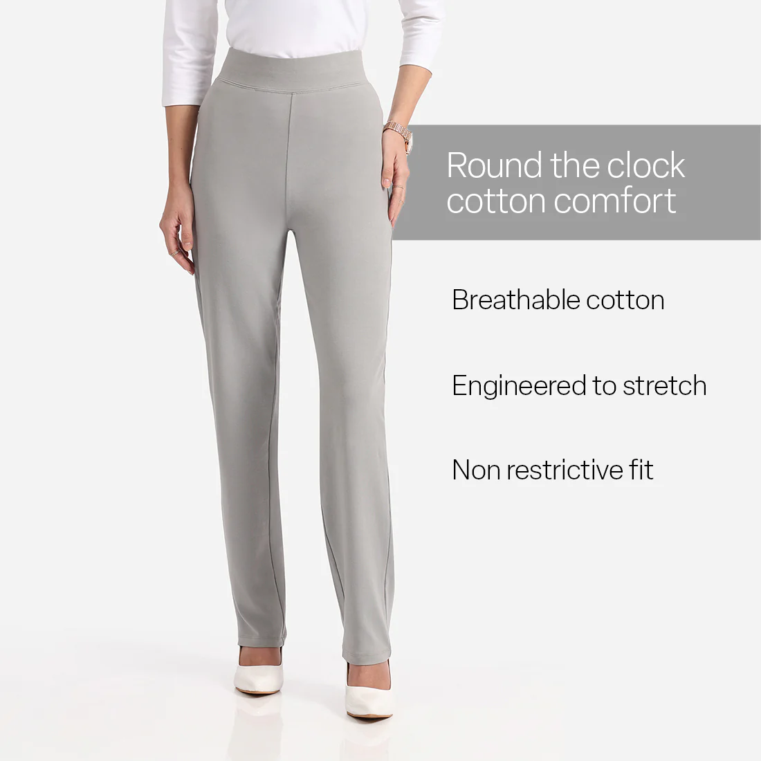 AM:PM Cotton Straight Pants - Image 135