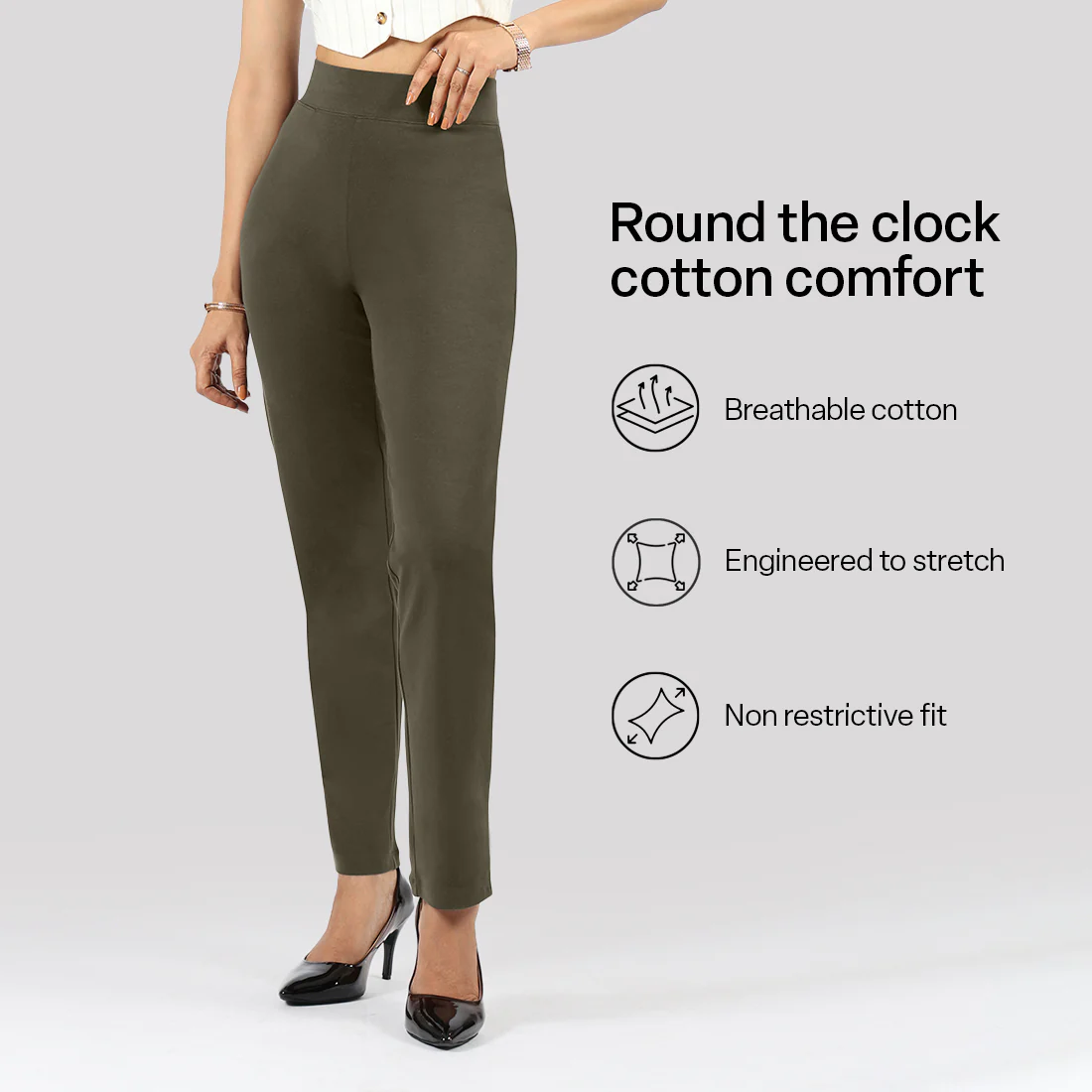 AM:PM Cotton Straight Pants Tall - Image 159