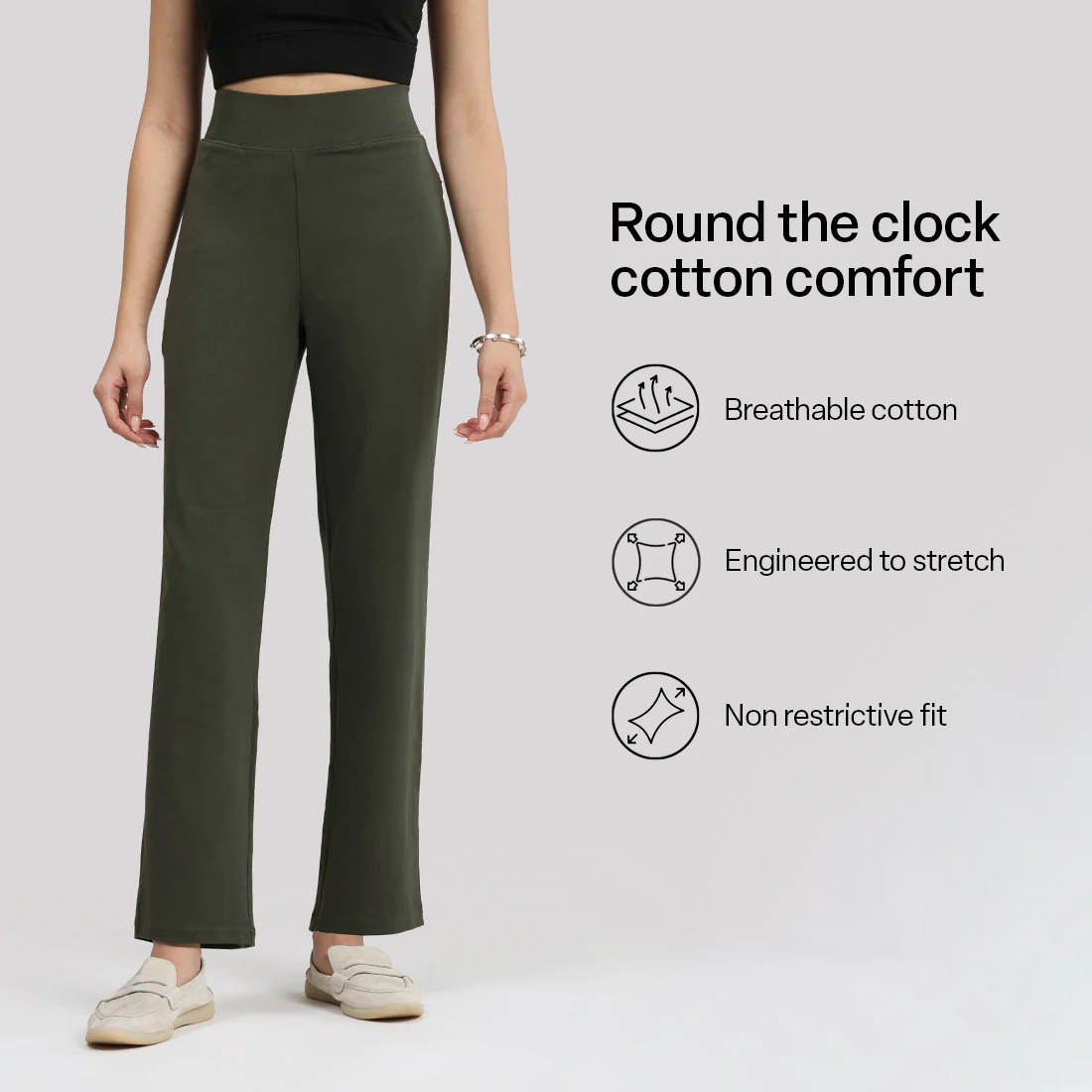 AM:PM Cotton Straight Pants Tall - Image 185