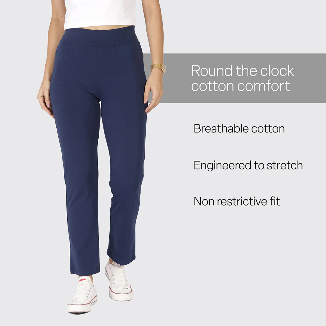 AM:PM Cotton Straight Pants - Image 96