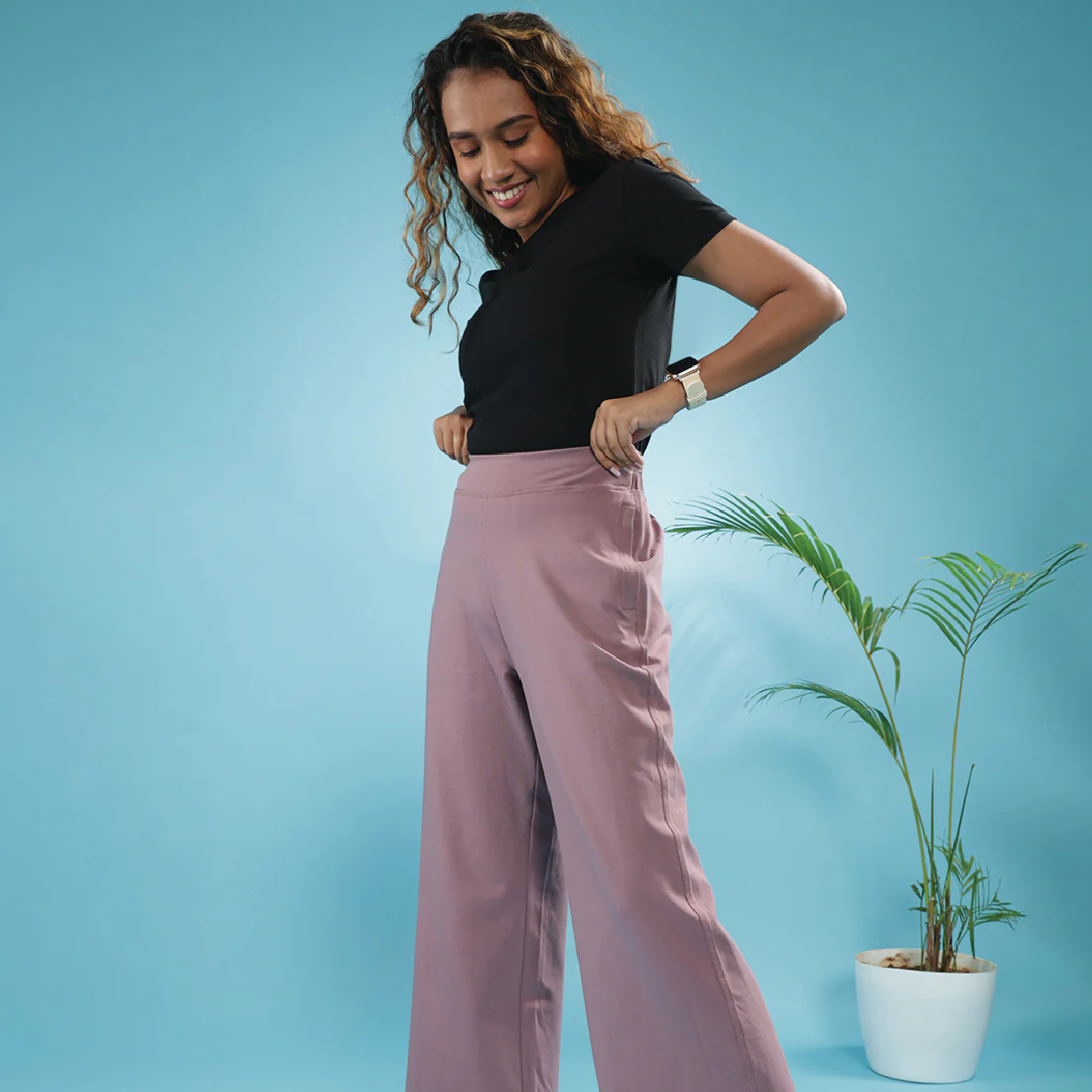 AM:PM Cotton Wide Legged Pants - Image 108