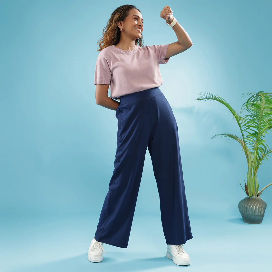 AM:PM Cotton Wide Legged Pants - Image 111