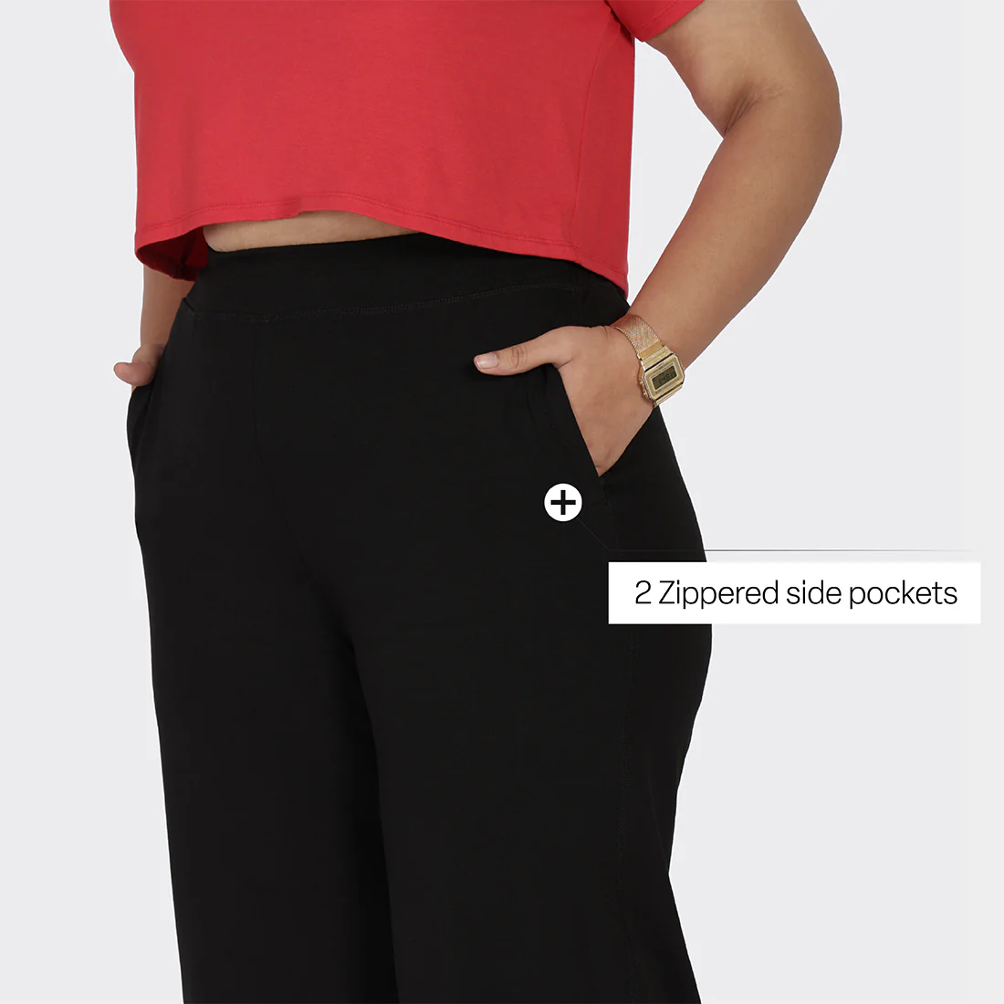 AM:PM Cotton Wide Legged Pants - Image 126