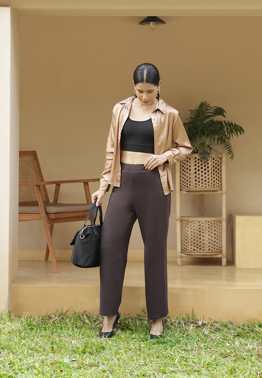 AM:PM Cotton Wide Legged Pants - Image 131
