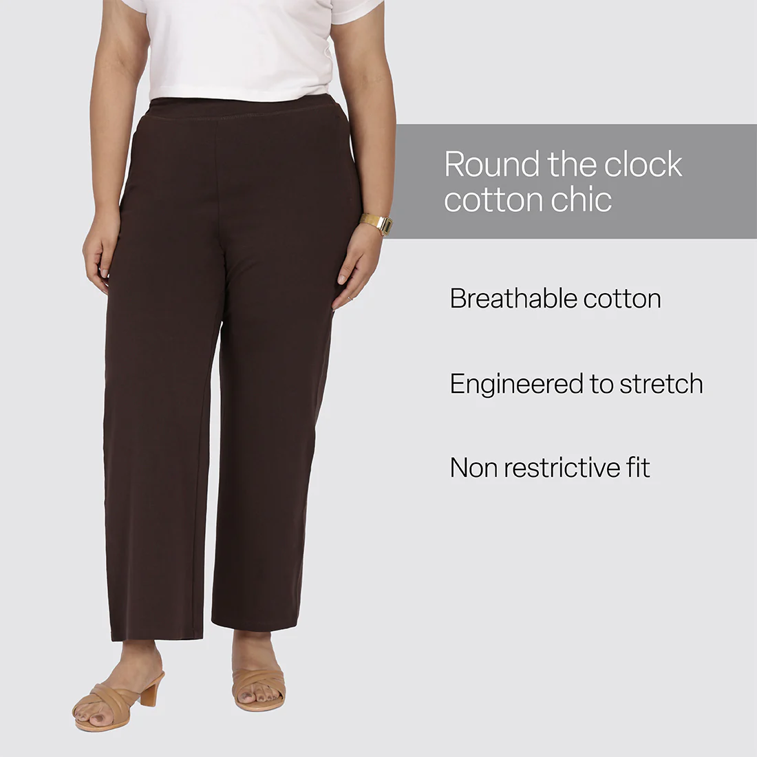 AM:PM Cotton Wide Legged Pants - Image 144
