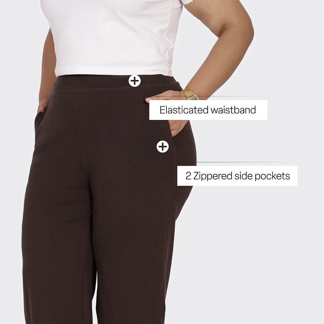 AM:PM Cotton Wide Legged Pants - Image 145