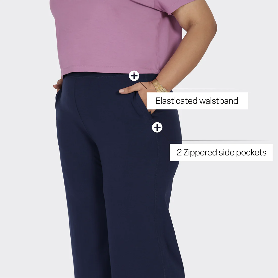 AM:PM Cotton Wide Legged Pants - Image 157