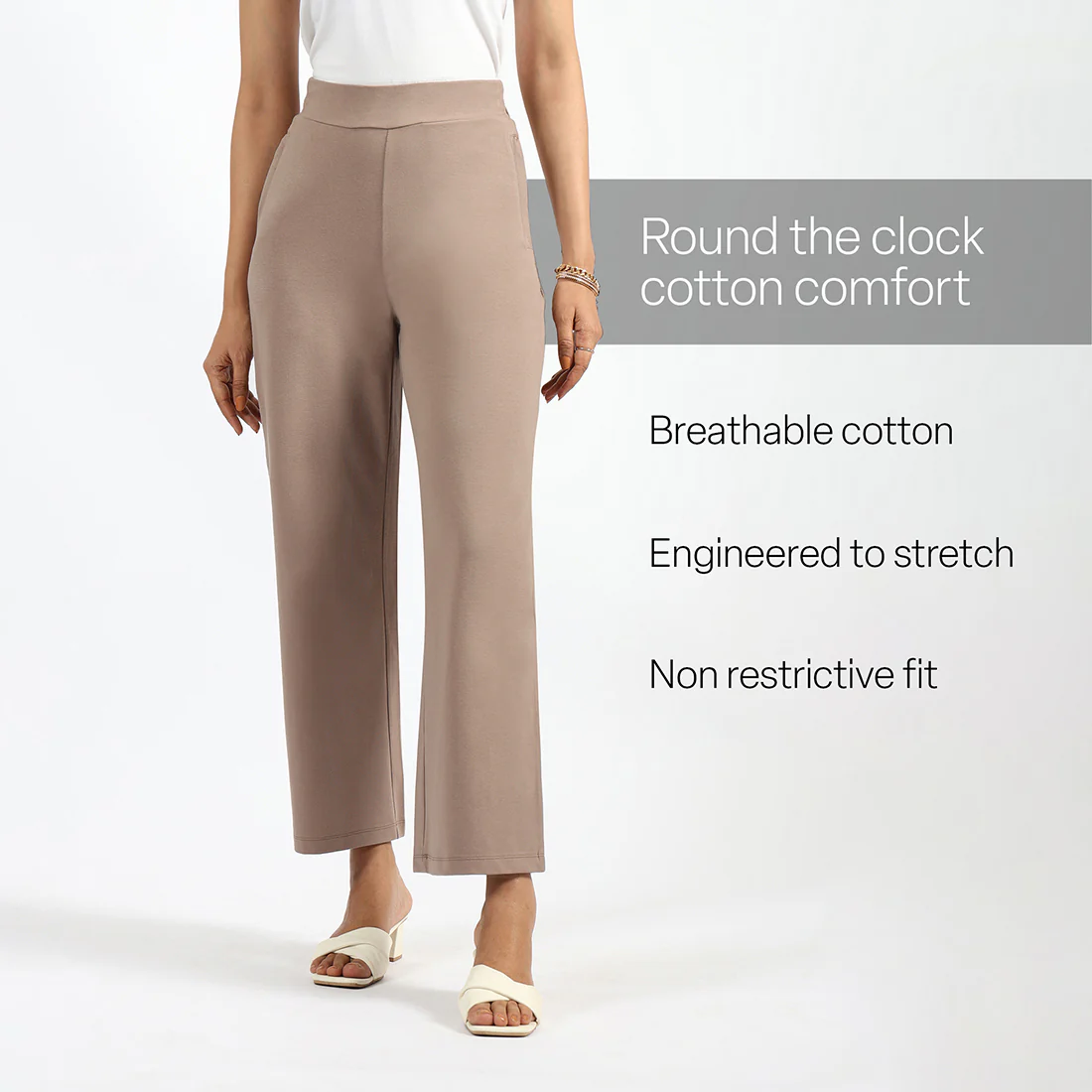 AM:PM Cotton Wide Legged Pants - Image 168