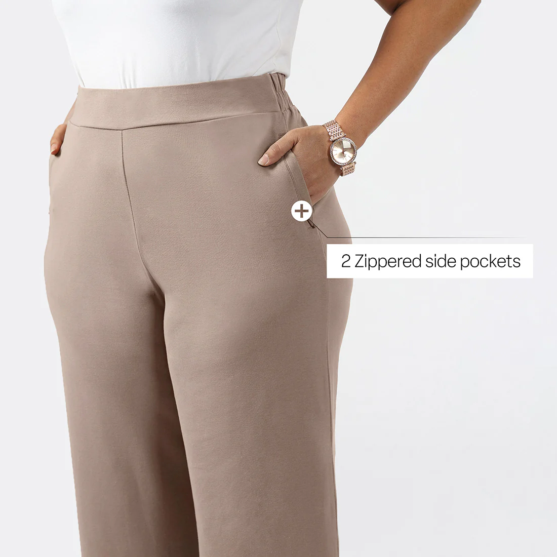 AM:PM Cotton Wide Legged Pants - Image 175