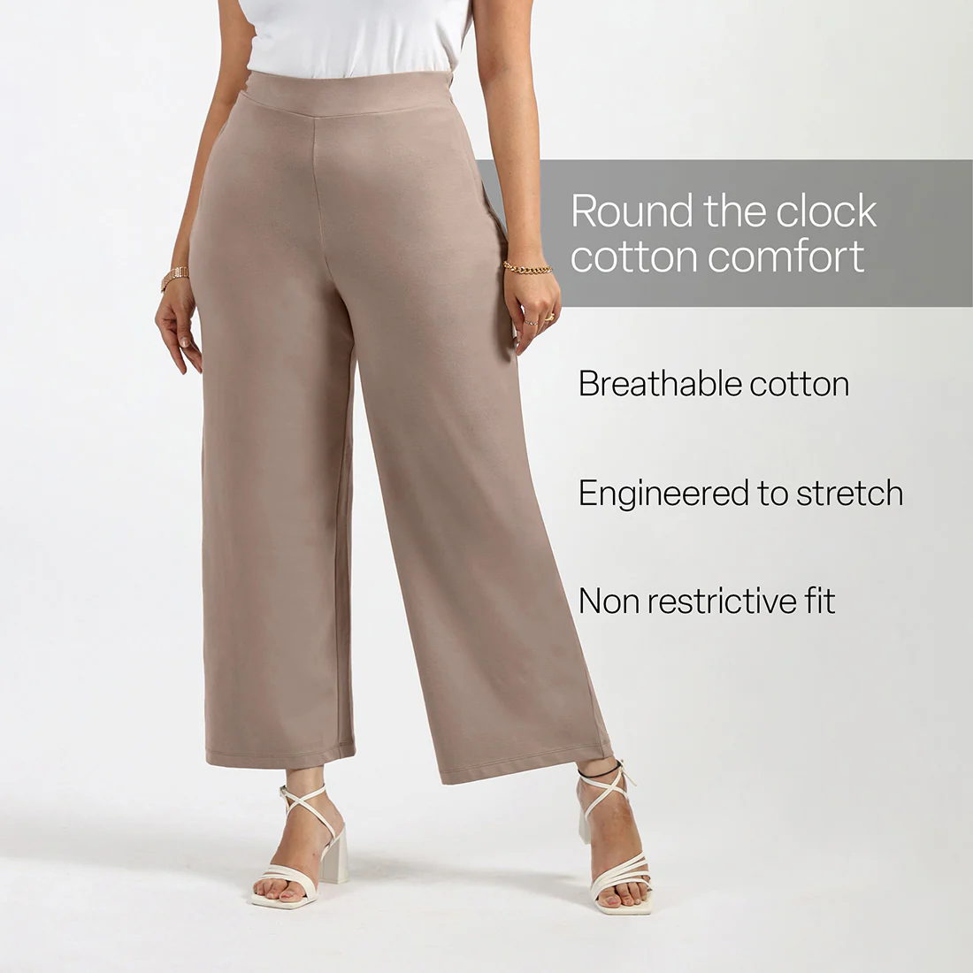 AM:PM Cotton Wide Legged Pants - Image 179