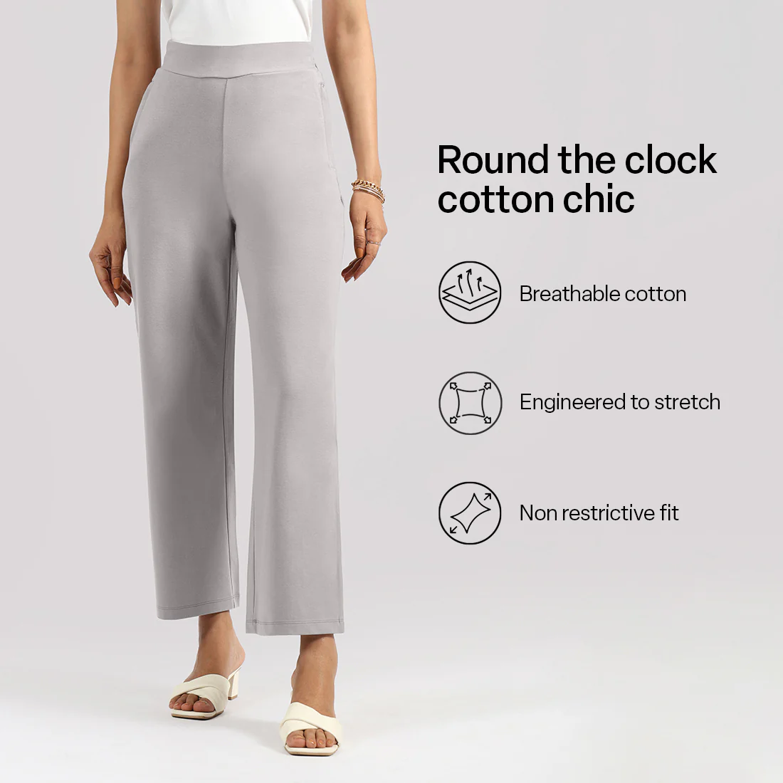 AM:PM Cotton Wide Legged Pants Tall - Image 181
