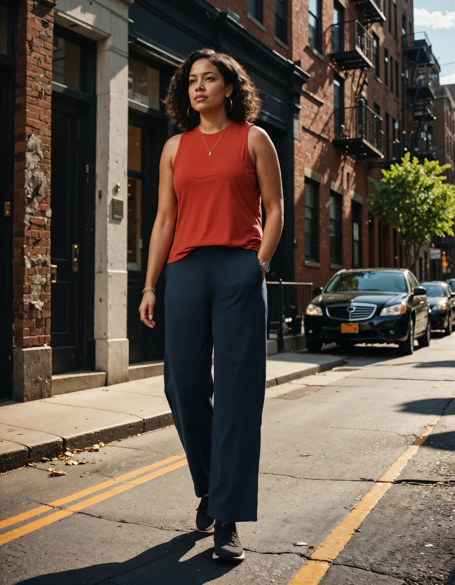 AM:PM Cotton Wide Legged Pants Tall - Image 194