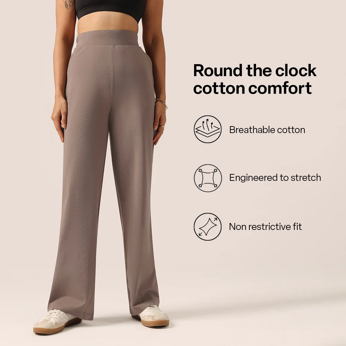 AM:PM Cotton Wide Legged Pants Tall - Image 234