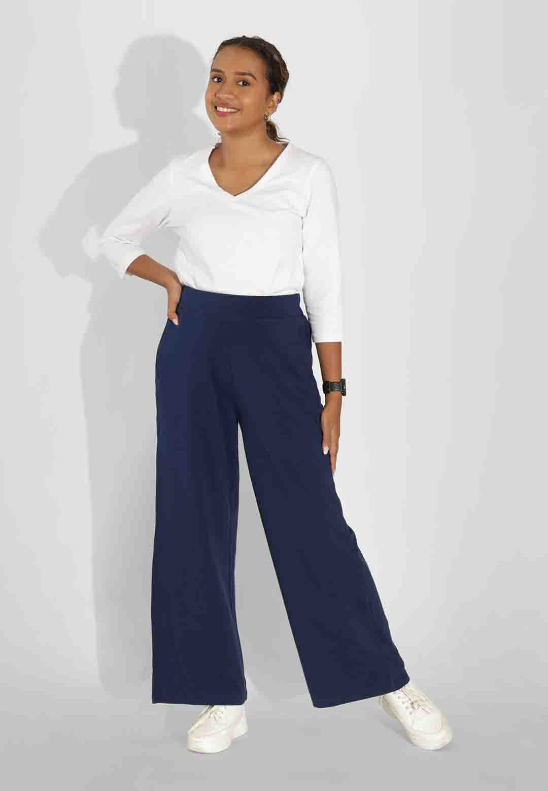 AM:PM Cotton Wide Legged Pants - Image 3