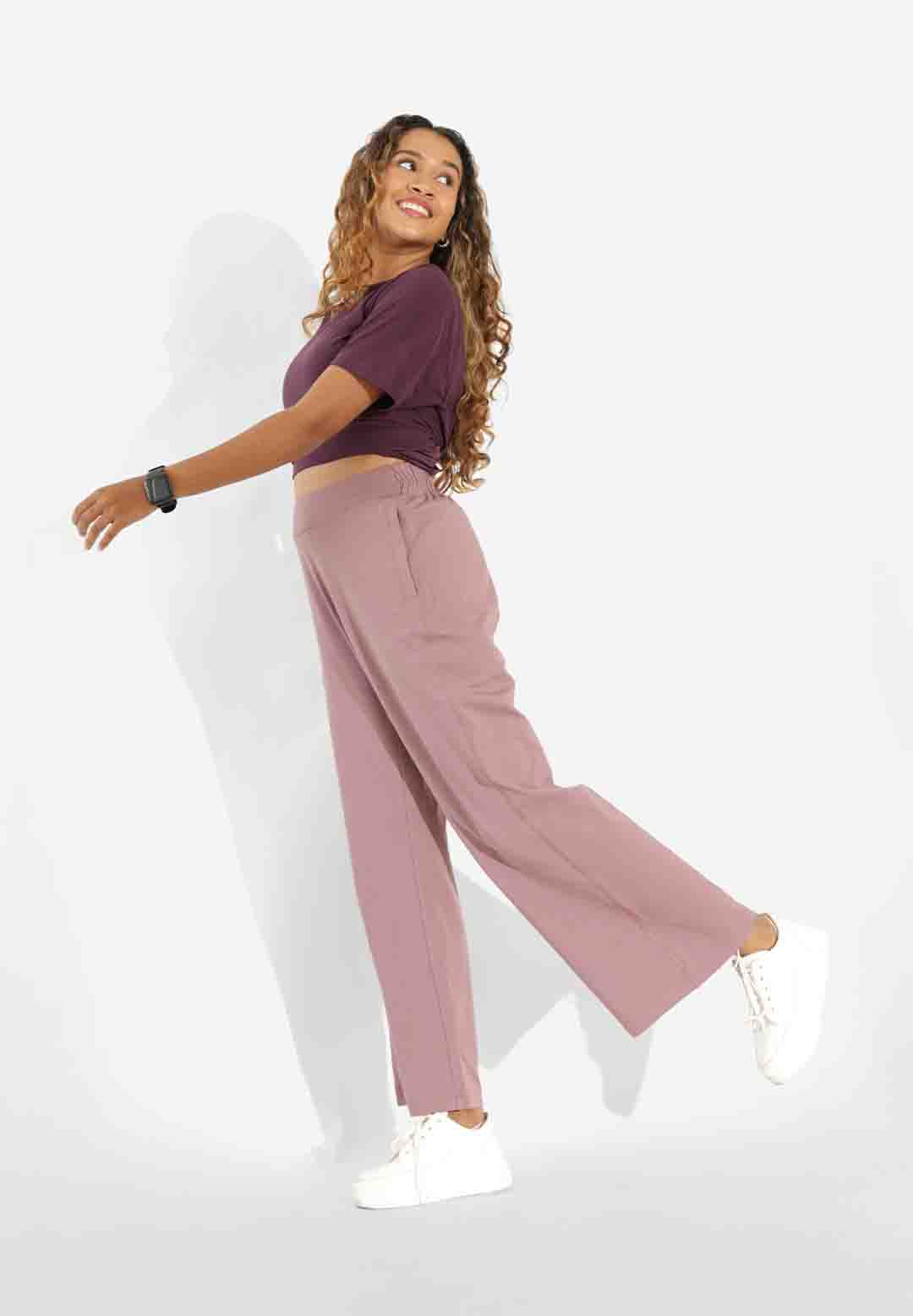AM:PM Cotton Wide Legged Pants - Image 4