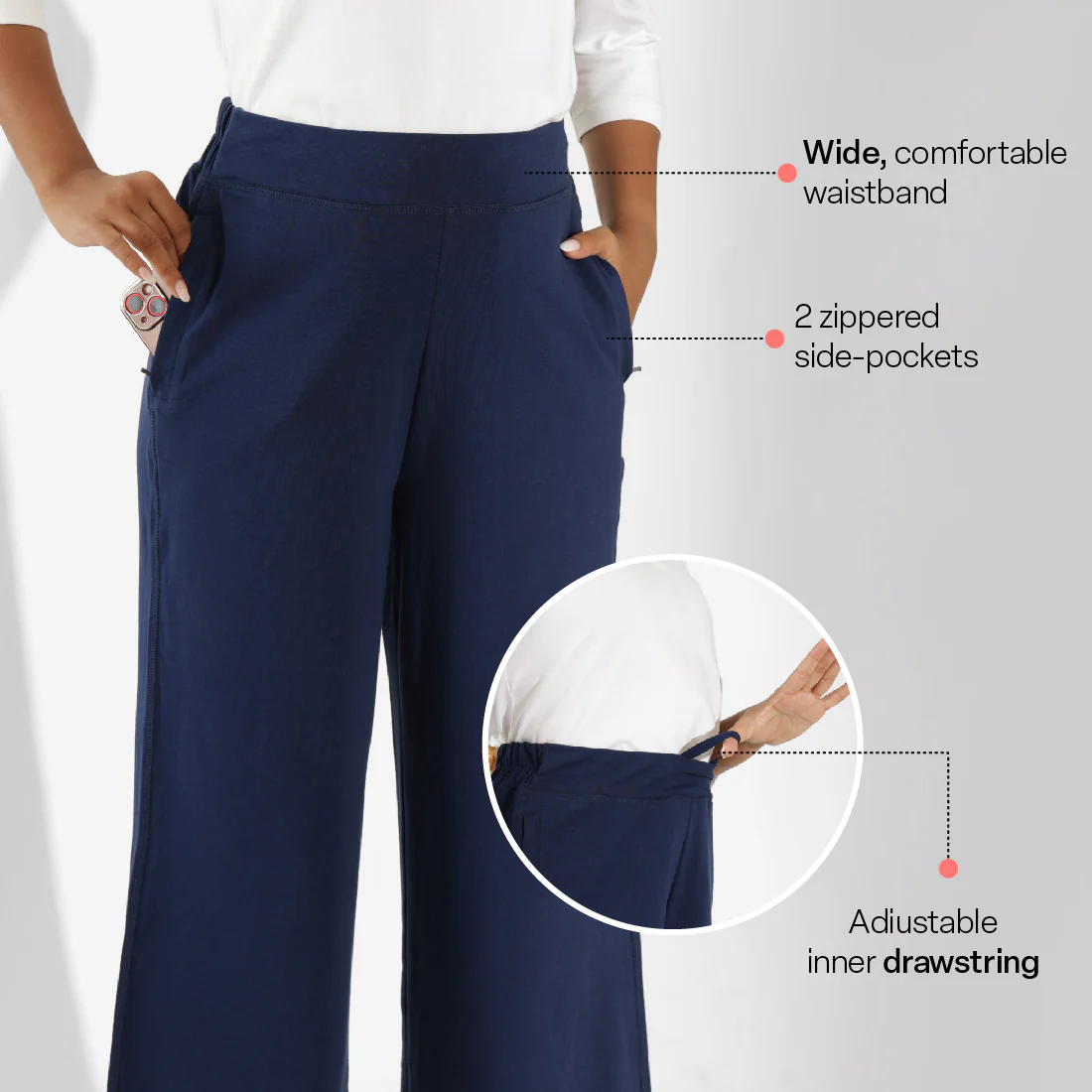 AM:PM Cotton Wide Legged Pants - Image 40