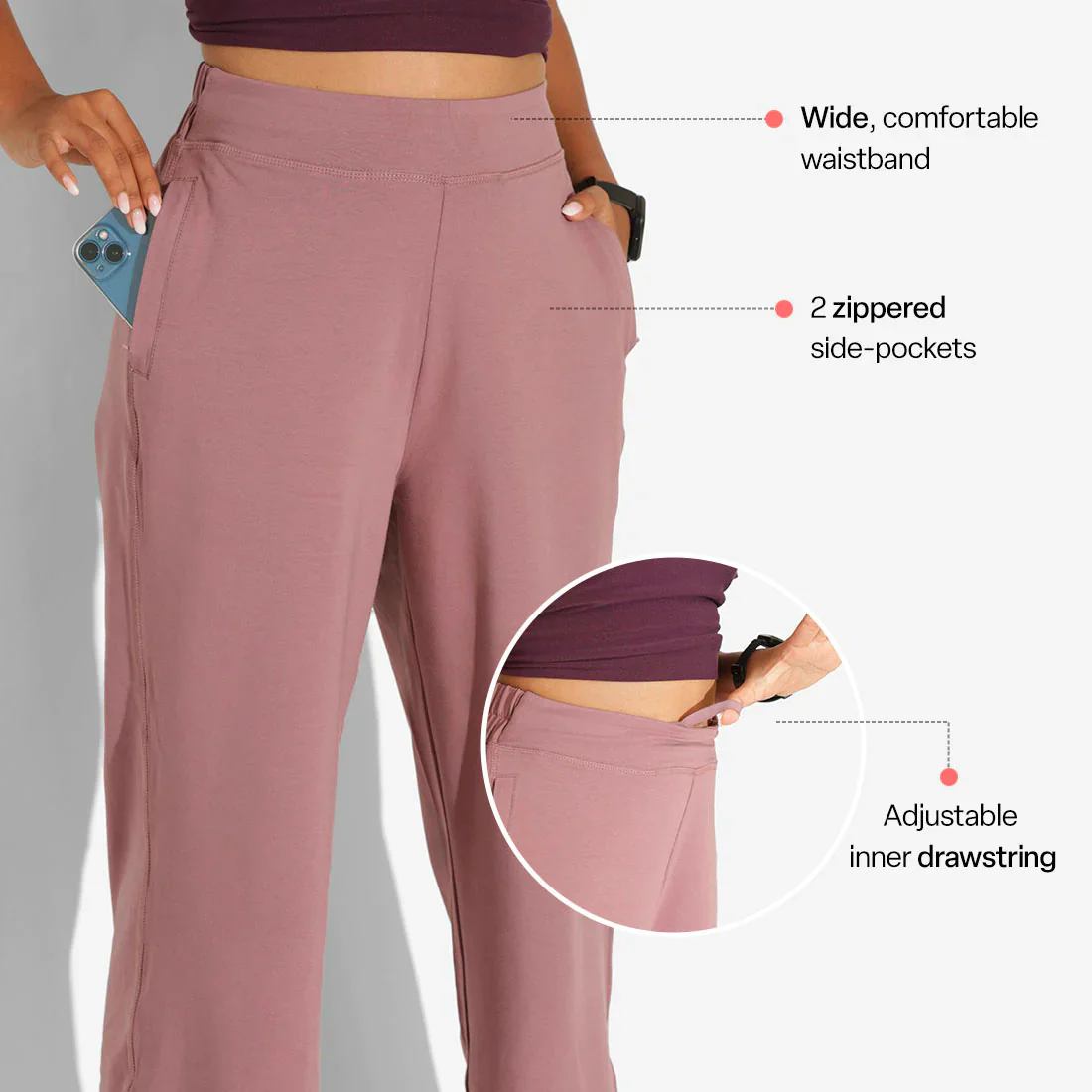 AM:PM Cotton Wide Legged Pants - Image 63