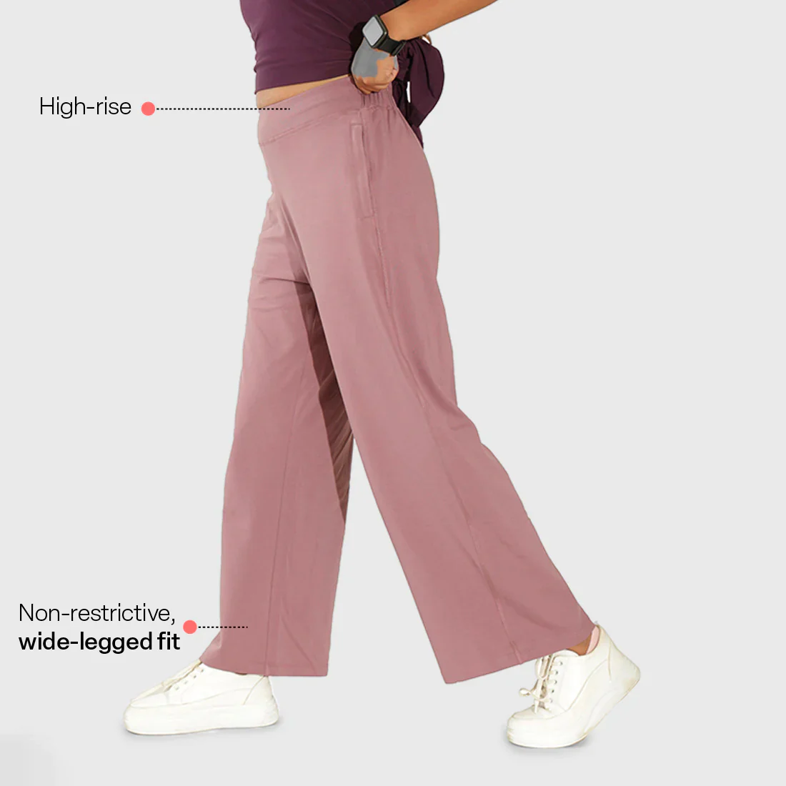 AM:PM Cotton Wide Legged Pants - Image 64