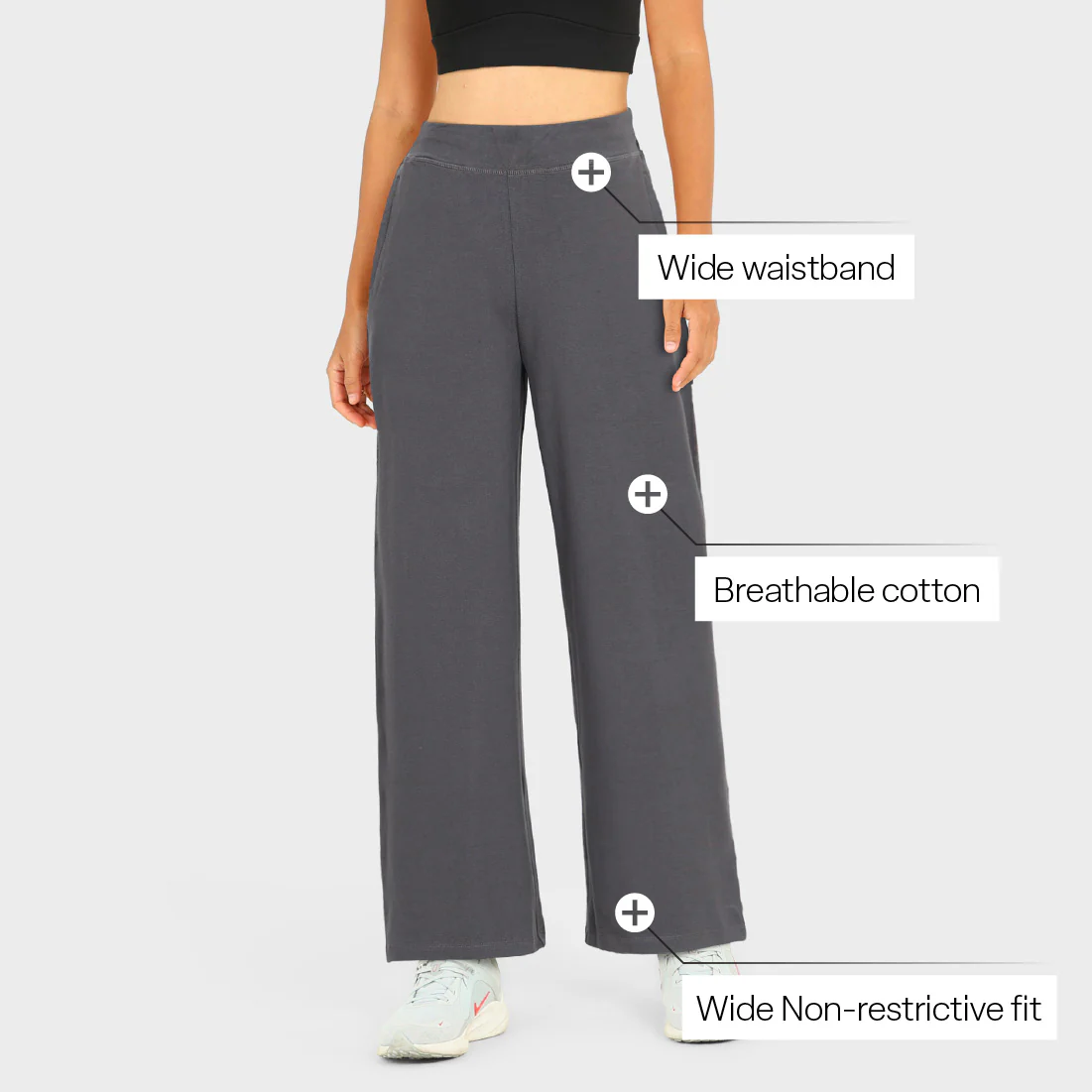 AM:PM Cotton Wide Legged Pants - Image 75